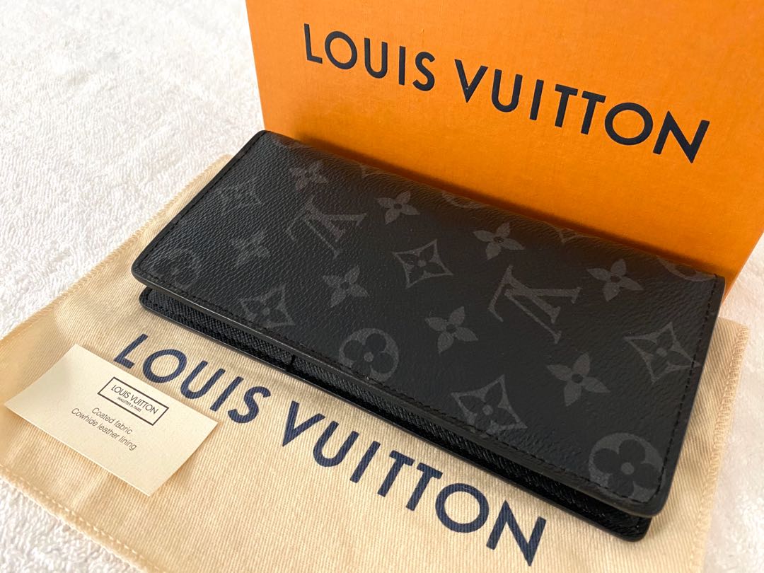 Portafoglio Louis Vuitton Brazza in monogram Eclipse