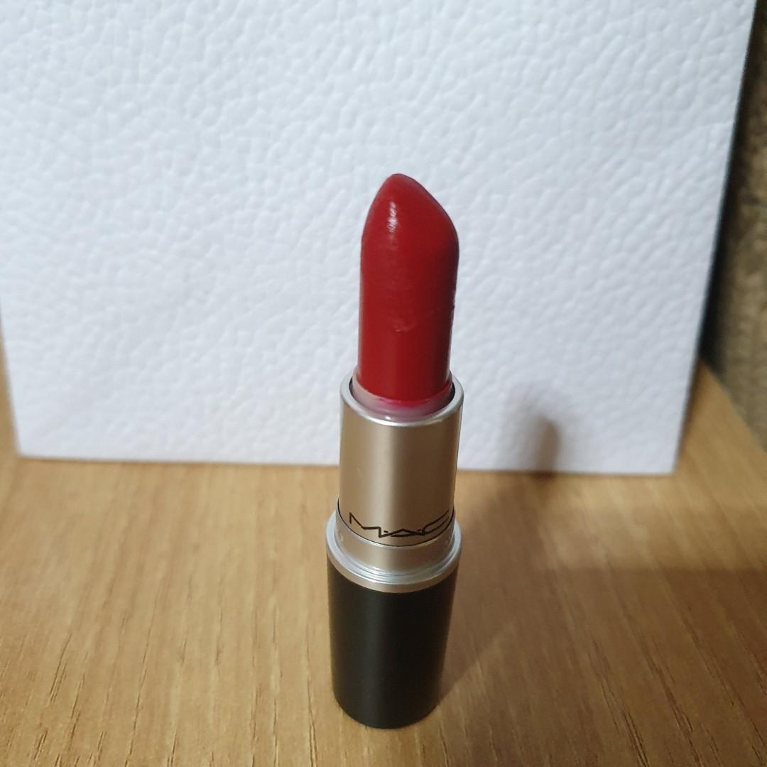 mac red satin