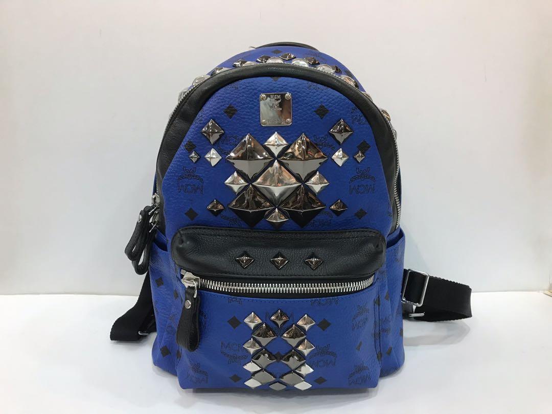 Mcm canvas backpack sales