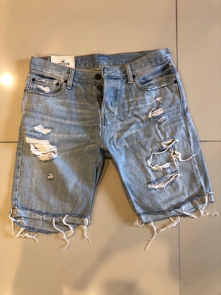 Hollister denim top shorts mens