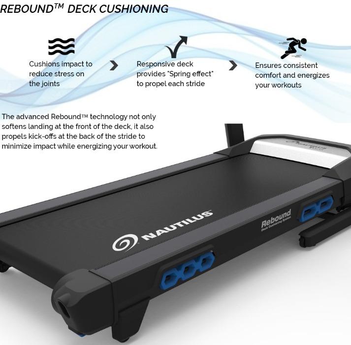 NAUTILUS T628 LIGHT COMMERCIAL TREADMILL, Sports Equipment, Exercise