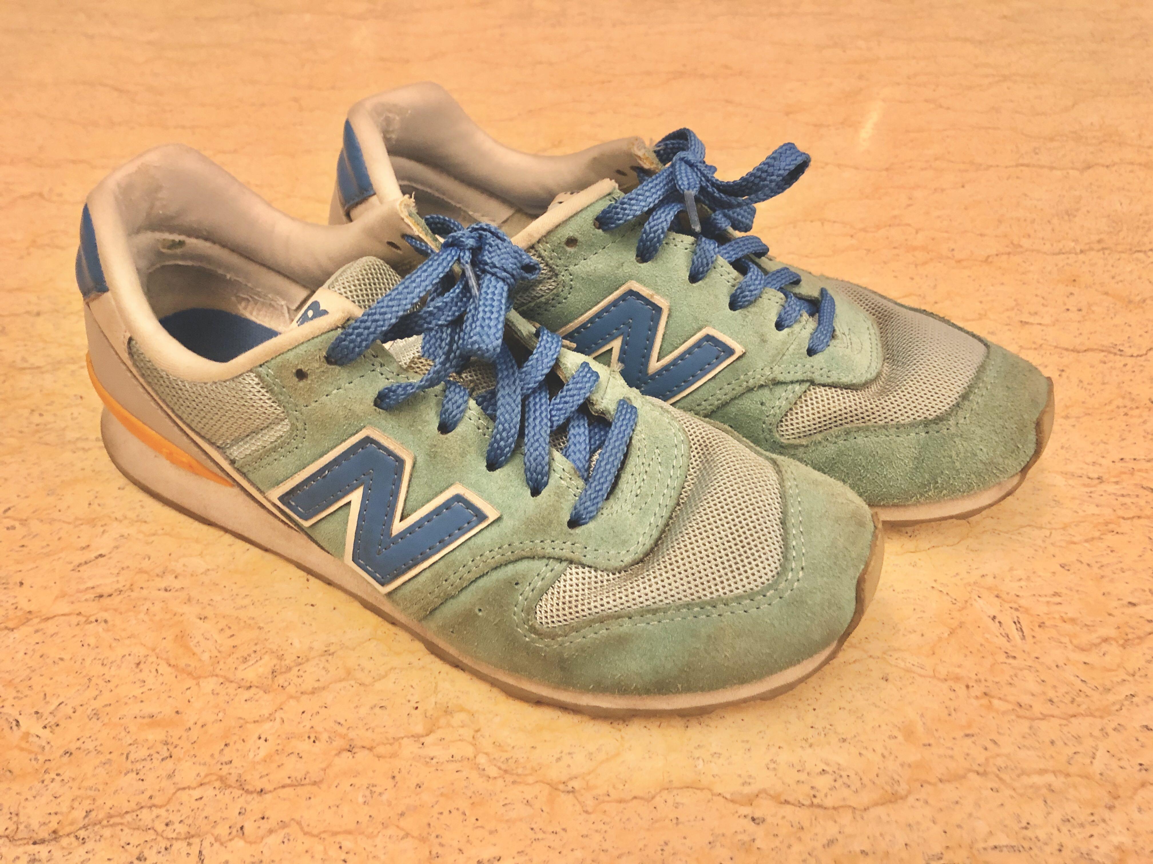 New Balance 女裝湖水綠色橙色藍色運動鞋 