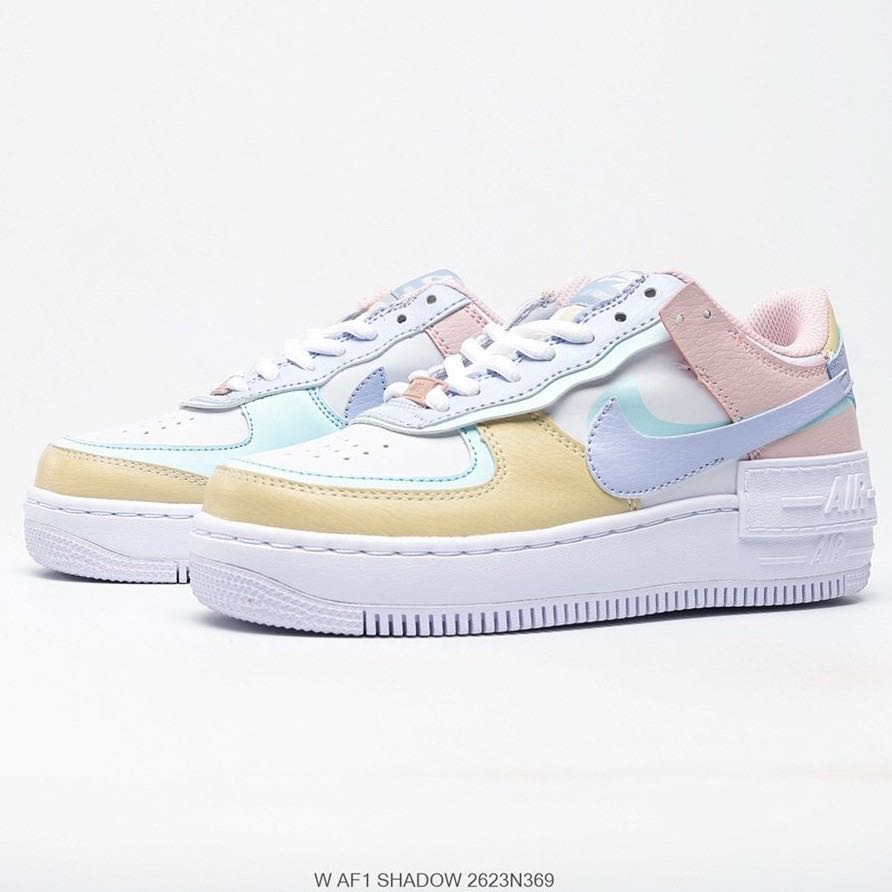 Nike Air Force 1 Shadow Pastel AF1 Running Shoes Sneakers White Glacier ...