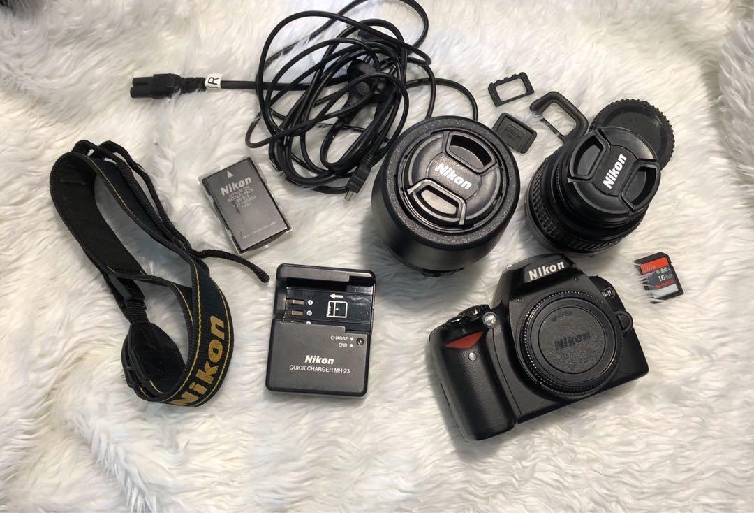 ❗️RUSH❗️NIKON D-40 with INCLUSIONS (Category: Lens & Kits) located in Cavite. Submitted by tgj.declutters (Listing ID 1036720226, Image 1). Description: Nikon D-40 Inclusions: Nikon D-40 Body Kit Lens (Nikon DX AF-S Nikkor 18-55 mm 1:3.5-5.6GII ED) Replacement F Cap and Lens Cap Extra Lens (Nikon DX VR AF-S Nikkor 55-220mm 1:4-5.6 G ED) Replacement Lens Cap Original Battery Original Battery Charger Original Adaptor to Computer Original Nikon Stra