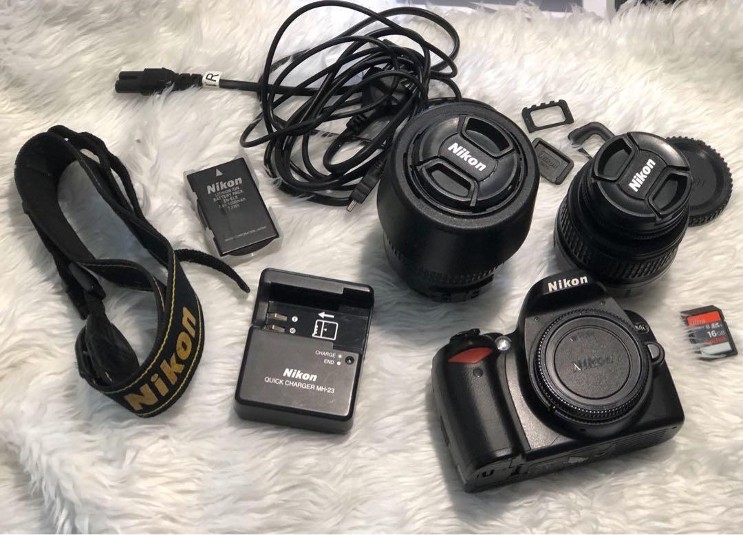 ❗️RUSH❗️NIKON D-40 with INCLUSIONS (Category: Lens & Kits) located in Cavite. Submitted by tgj.declutters (Listing ID 1036720226, Image 2). Description: Nikon D-40 Inclusions: Nikon D-40 Body Kit Lens (Nikon DX AF-S Nikkor 18-55 mm 1:3.5-5.6GII ED) Replacement F Cap and Lens Cap Extra Lens (Nikon DX VR AF-S Nikkor 55-220mm 1:4-5.6 G ED) Replacement Lens Cap Original Battery Original Battery Charger Original Adaptor to Computer Original Nikon Stra