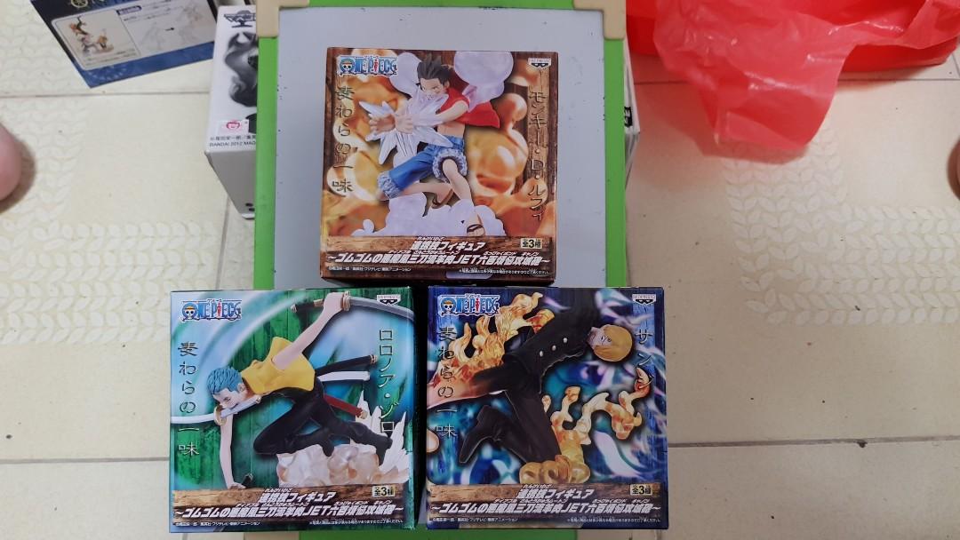 One Piece Figuring Luffy Zoro Sanji Hobbies Toys Toys Games On Carousell
