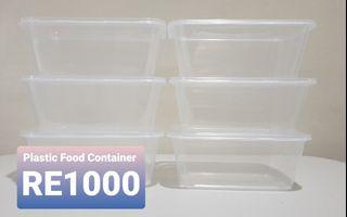 Plastic Food Container with Lid RE1000 - 300 pcs