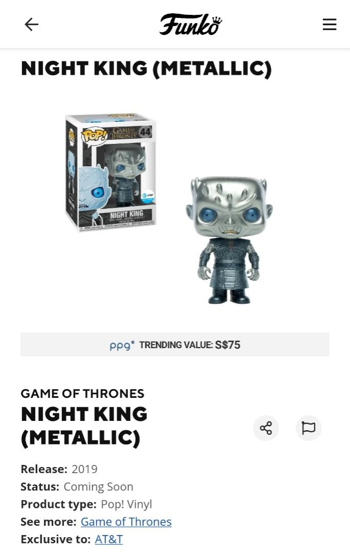 Metallic deals night king