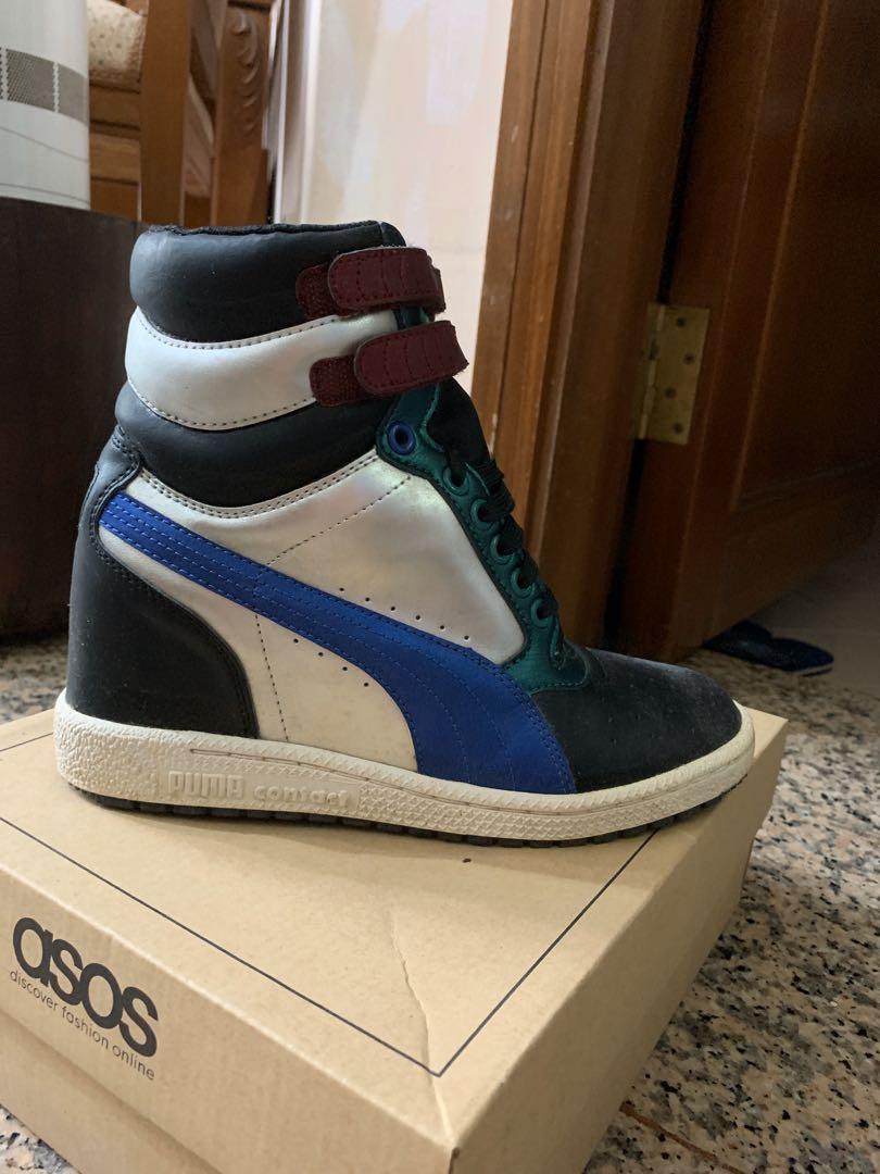 Puma wedge sales sneakers size 10