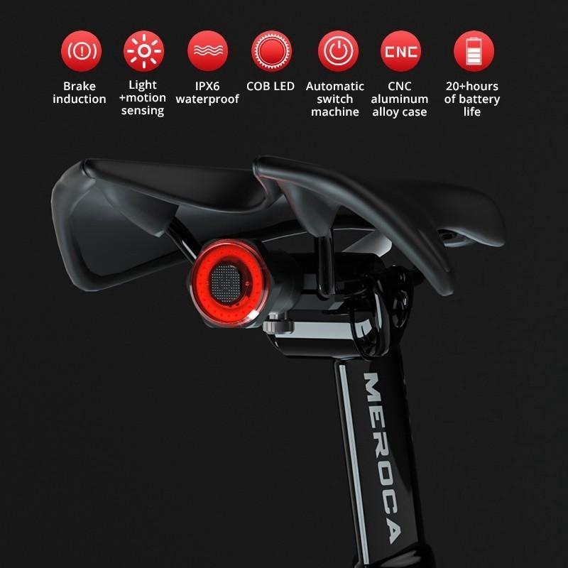 Saddle mounted rear shop light