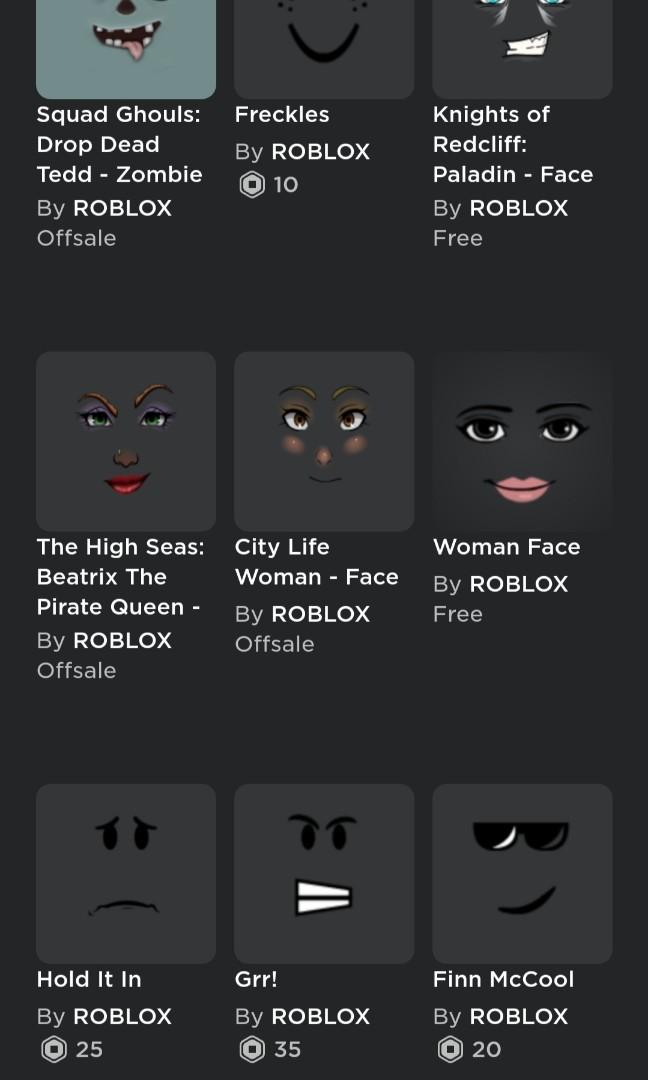 Roblox Account Toys Games Video Gaming In Game Products On Carousell - roblox grrr face