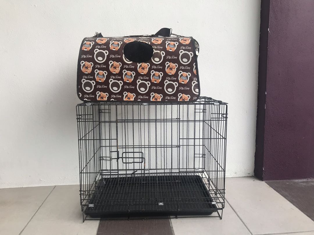 Sangkar Kucing Beg Kucing, Pet Supplies, Pet Accessories on Carousell