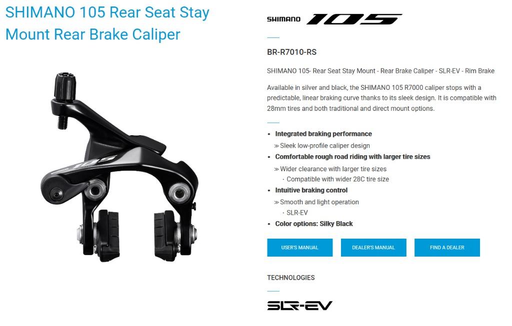 Shimano 105 outlet direct mount brakes