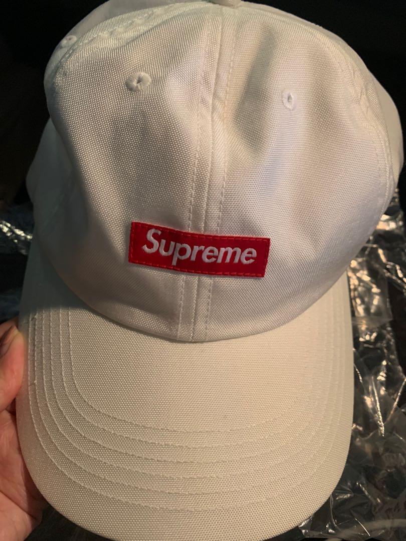 Supreme Cordura small box 6-panel white, Men's Fashion, Watches