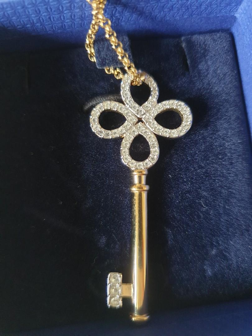 Swarovski Key Necklace, Women's Fashion, Jewelry & Organisers 