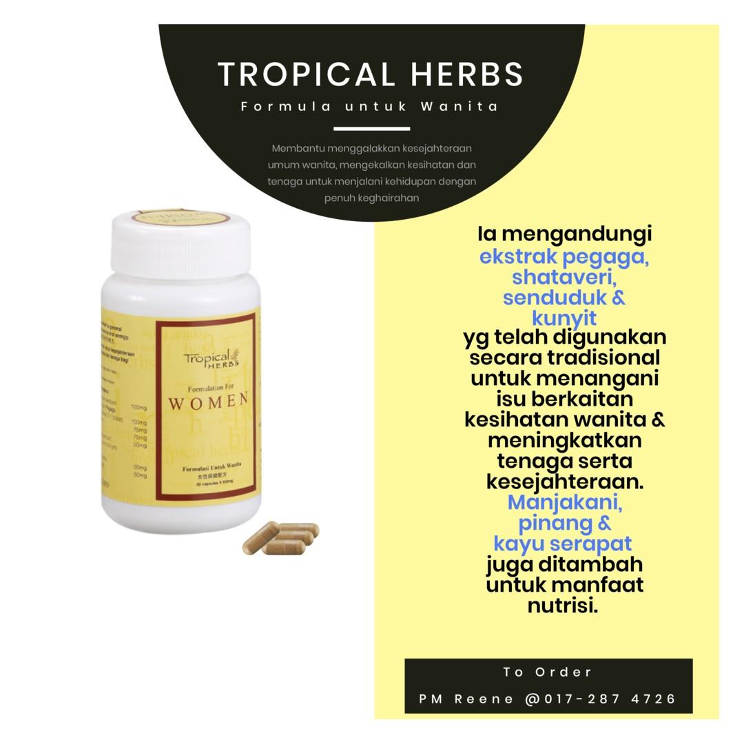 Tropical Herbs Makanan Kesihatan Untuk Wanita Health Beauty Perfumes Nail Care Others On Carousell