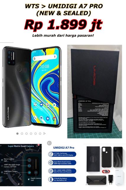 Umidigi A7 Pro Telepon Seluler Tablet Ponsel Android Lainnya Di Carousell