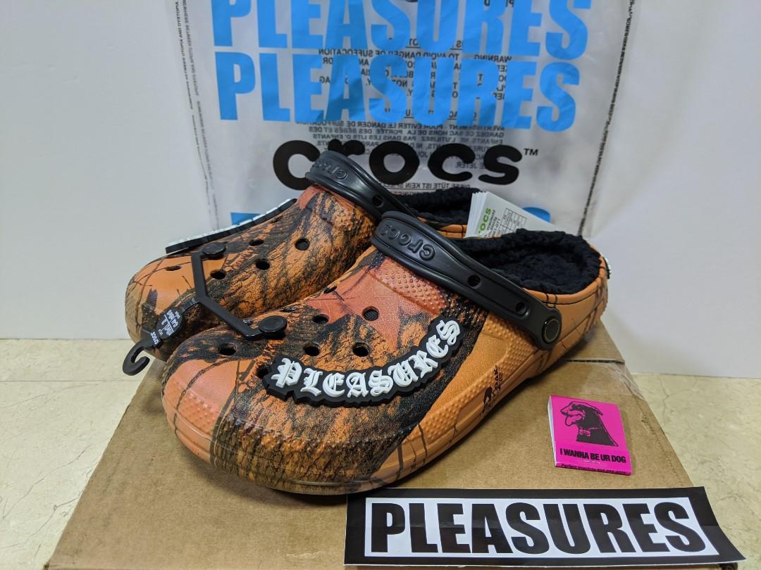 US10) Pleasures x Crocs Mossy Oak, Men 
