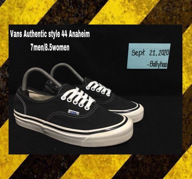 vans slip on 44