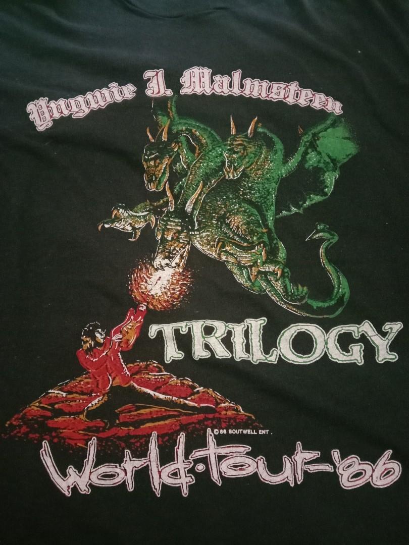 vintage yngwie malmsteen trilogy world tour 1986, Men's Fashion, Tops ...
