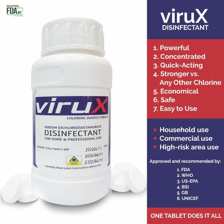 virux disinfectant tablets per tab 1 tab