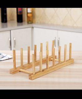 Wooden dish rack/plate stand/dish drainer/dish drying rack/book shelf