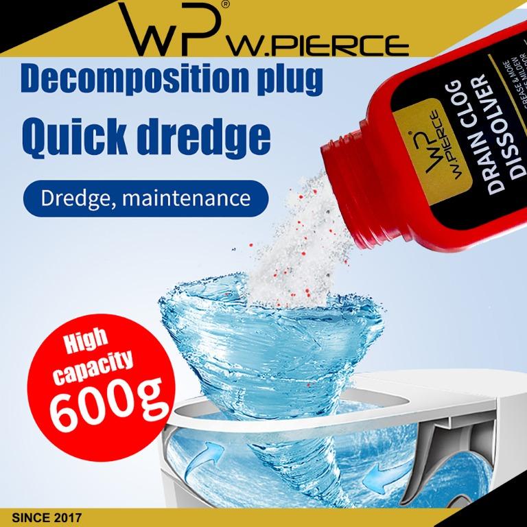 Wpierce Powerful Clog Remover Original Dissolves Grease Hair Oils Dredging Agent Sink Drain Cleaner Home Furniture Home Tools And Accessories On Carousell
