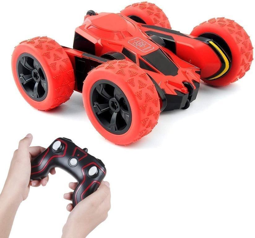 Z1 1129 BN Cocopa RC Car Off Road 2WD Stunt Car 2.4GHz Red Remote Control Racing Vehicle High Speed 7.5MPH 360 Degree Rolling Rotation Battery Not