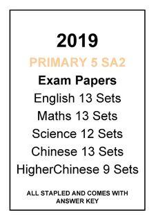 2019 P5 SA2 Past Year Papers
