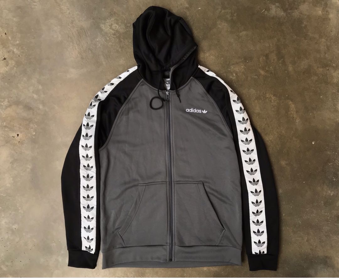 adidas side tape hoodie
