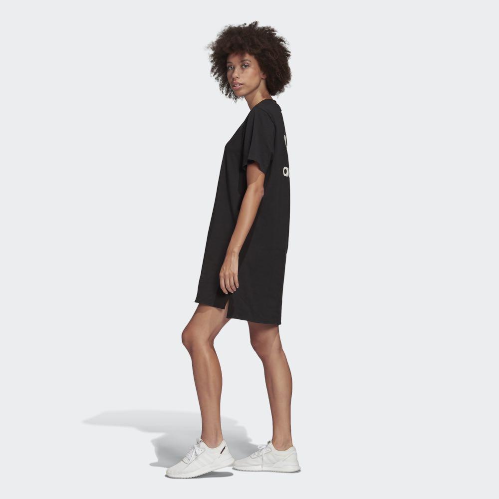 adidas trefoil dress black
