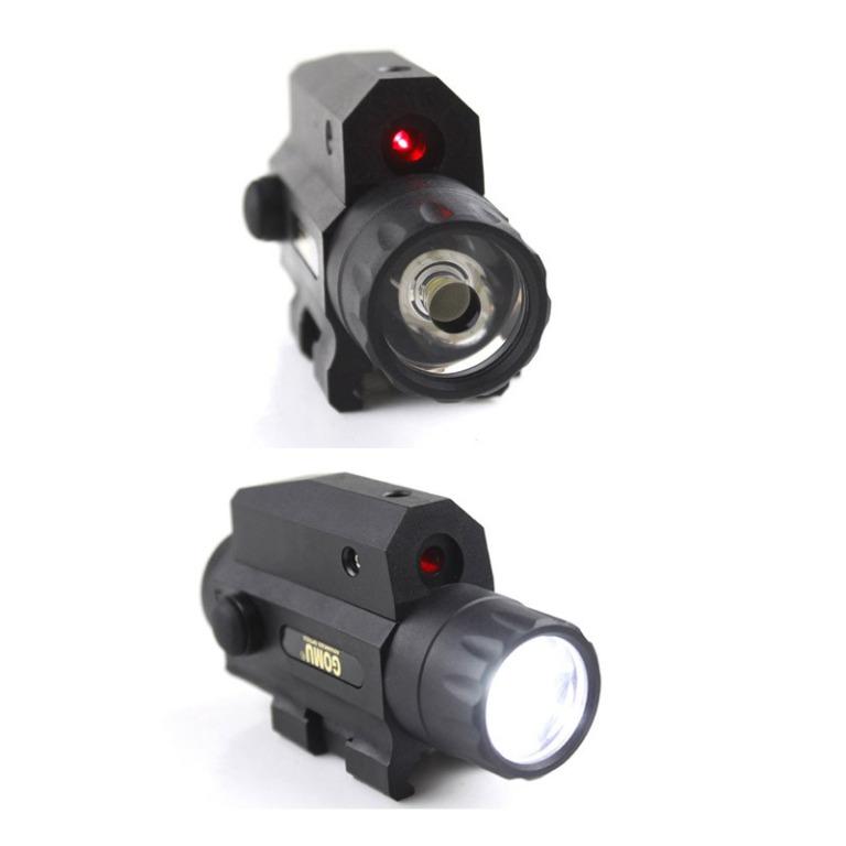 Airsoft Rifle Pistol Sniper Tactical LED Flash Light Flashlight Red Dot