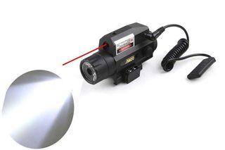 Airsoft Rifle Pistol Sniper Tactical LED Flash Light Flashlight Red Dot Laser Point Sight Lasersight
