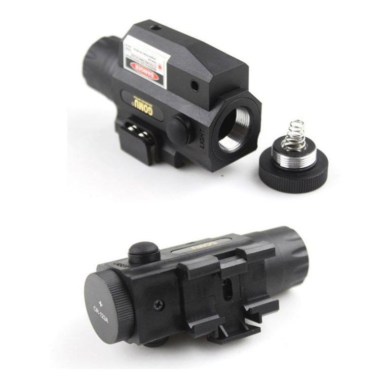 Airsoft Rifle Pistol Sniper Tactical LED Flash Light Flashlight Red Dot