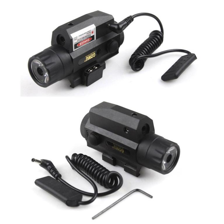 Airsoft Rifle Pistol Sniper Tactical LED Flash Light Flashlight Red Dot