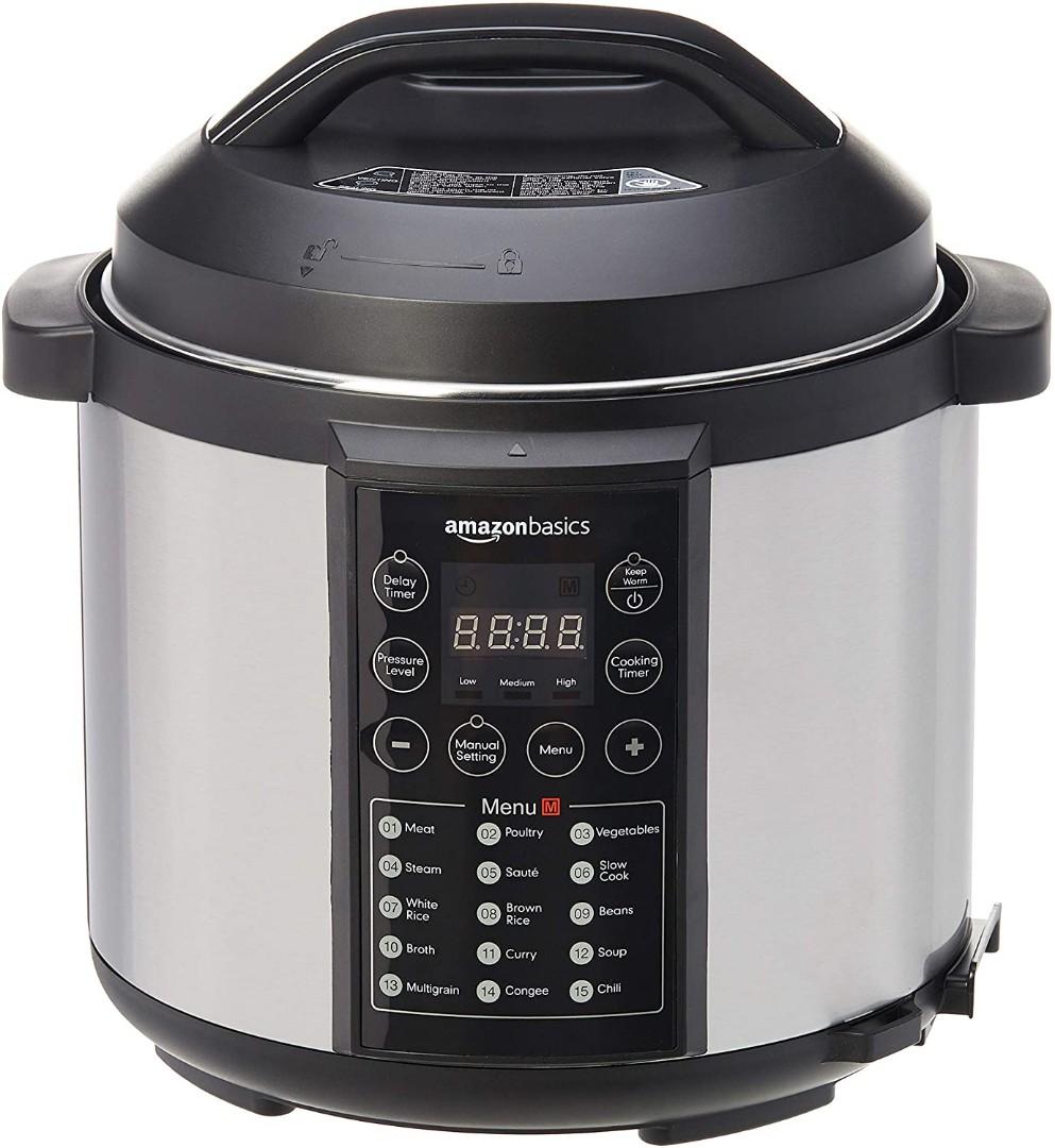 AmazonBasics 23 in 1 Multi Purpose Electric Steamer Pressure Cooker 5.5 Litre 1000 W Brushed Stainless Steel UK plug TV Home Appliances Kitchen Appliances Cookers on Carousell