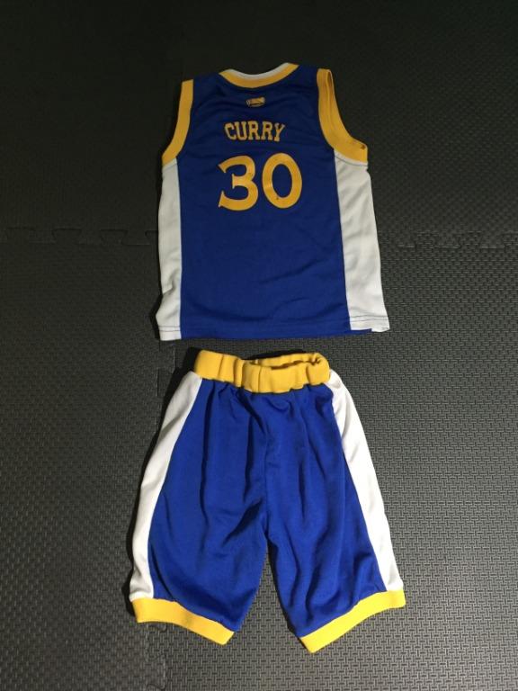 Youth Kids Steph Curry Basketball Uniform - Jersey & Shorts - Warriors -  Boys Size 5-6
