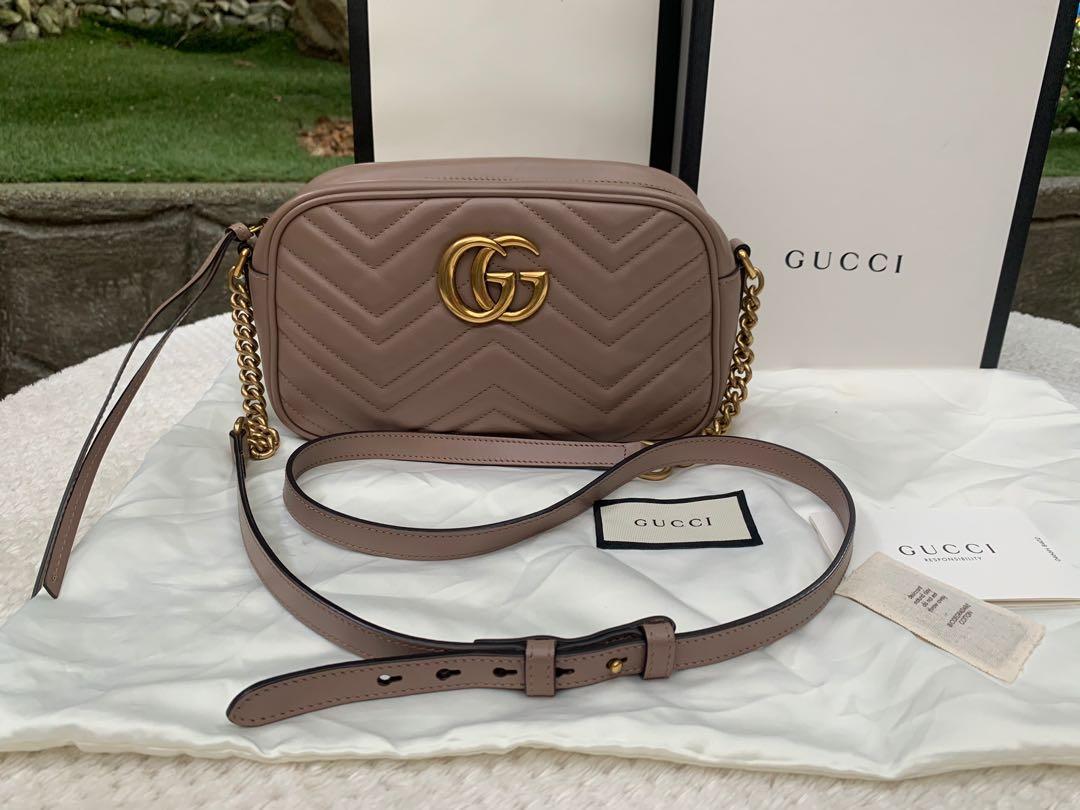 gucci marmont matelasse dusty pink