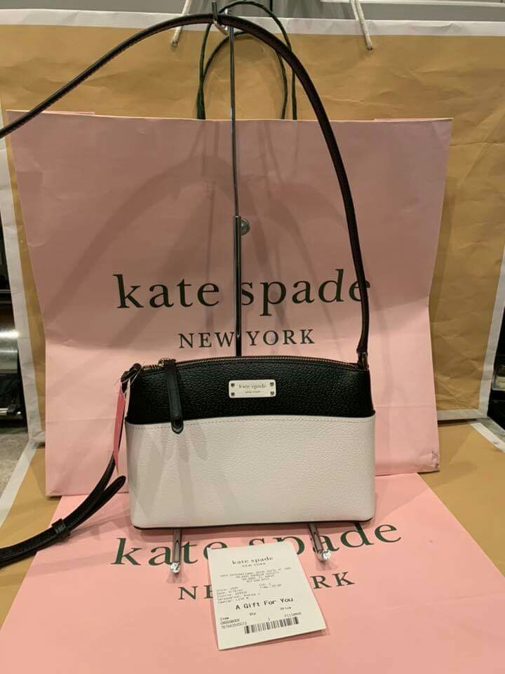 Authentic Kate Spade Jeanne Crossbody (White/Black, Women's Fashion, Bags &  Wallets, Cross-body Bags on Carousell