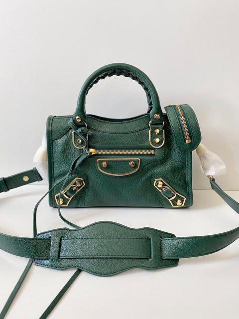 Balenciaga mini city 2025 green