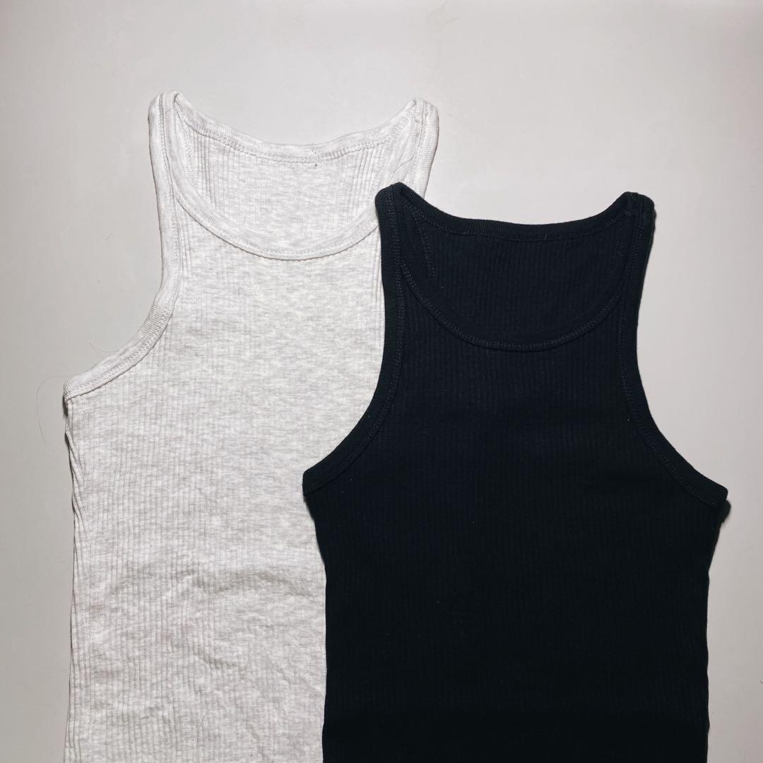 Basic Halter Top (Category: Sleeveless) located in Singapore. Submitted by peachcovethrifts (Listing ID 1036838862, Image 1). Description: 🖤 Basic Halter Top (Black Basic Halter Top - Sold) Colour: Black & White Size: S (DM for measurements) Bought from Cotton On Every girl needs some basics in their closet. Worn the black top only once. ✨ Message more enquiries and to purchase 🤍 Do check out @peachcovethrifts on ig for special promos & updates