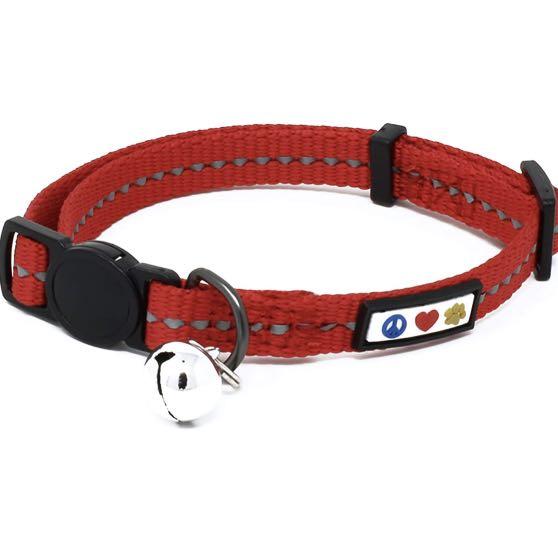 Recycled Cat Collar with Reflective