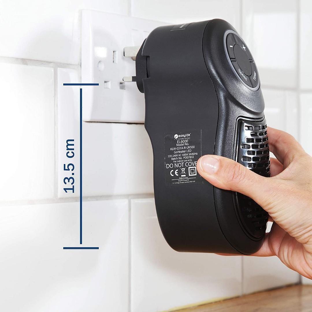 BNIB Portable Mini Electric Fan Heater | Small Plug In Heater For Home,  Office Space Or