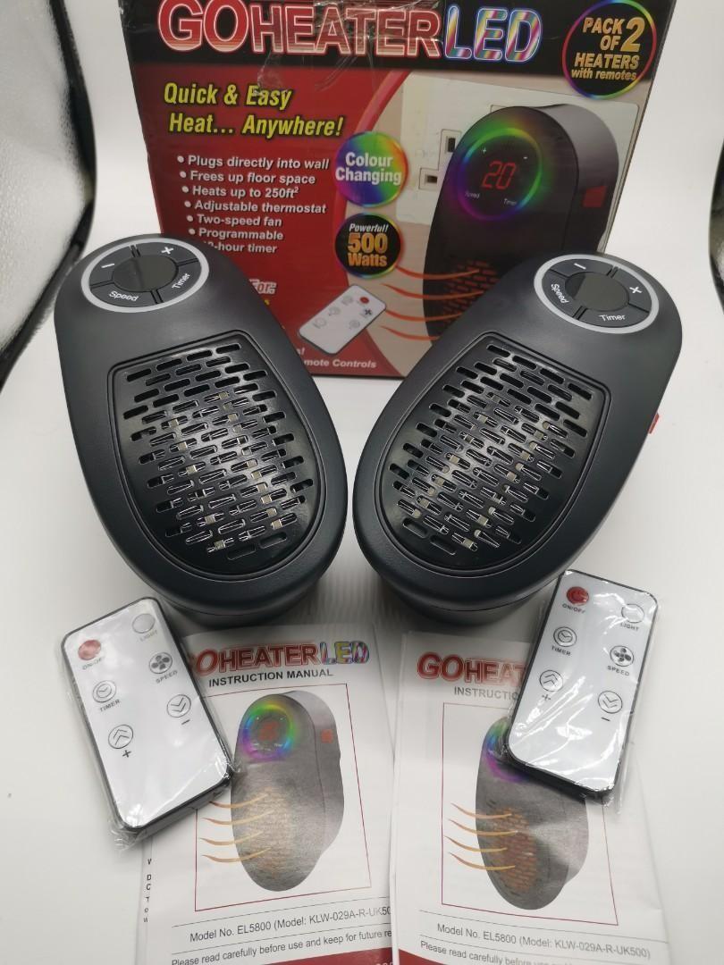 BNIB Portable Mini Electric Fan Heater | Small Plug In Heater For Home,  Office Space Or