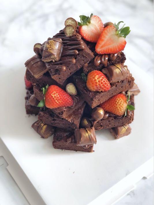 Brownie tower [HALAL], Food Drinks, Homemade Bakes on Carousell