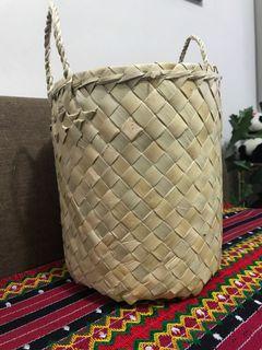 Buri plant basket