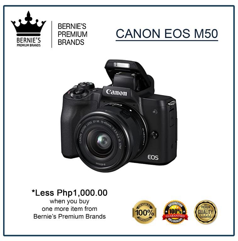 Canon Eos M50 With Ef M 15 45mm F 3 5 6 3 Is Stm Lens Kit Set Photography On Carousell