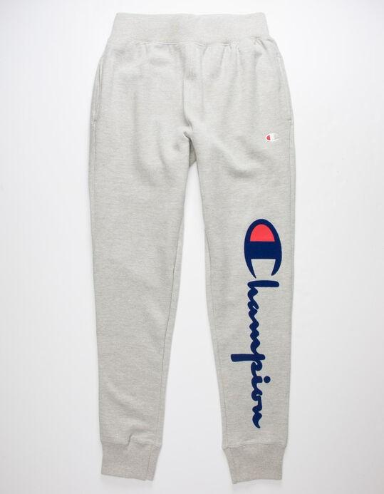 Cream champion sweatpants new arrivals