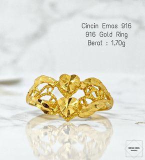 Emas 916 Cincin Women S Fashion Carousell Malaysia