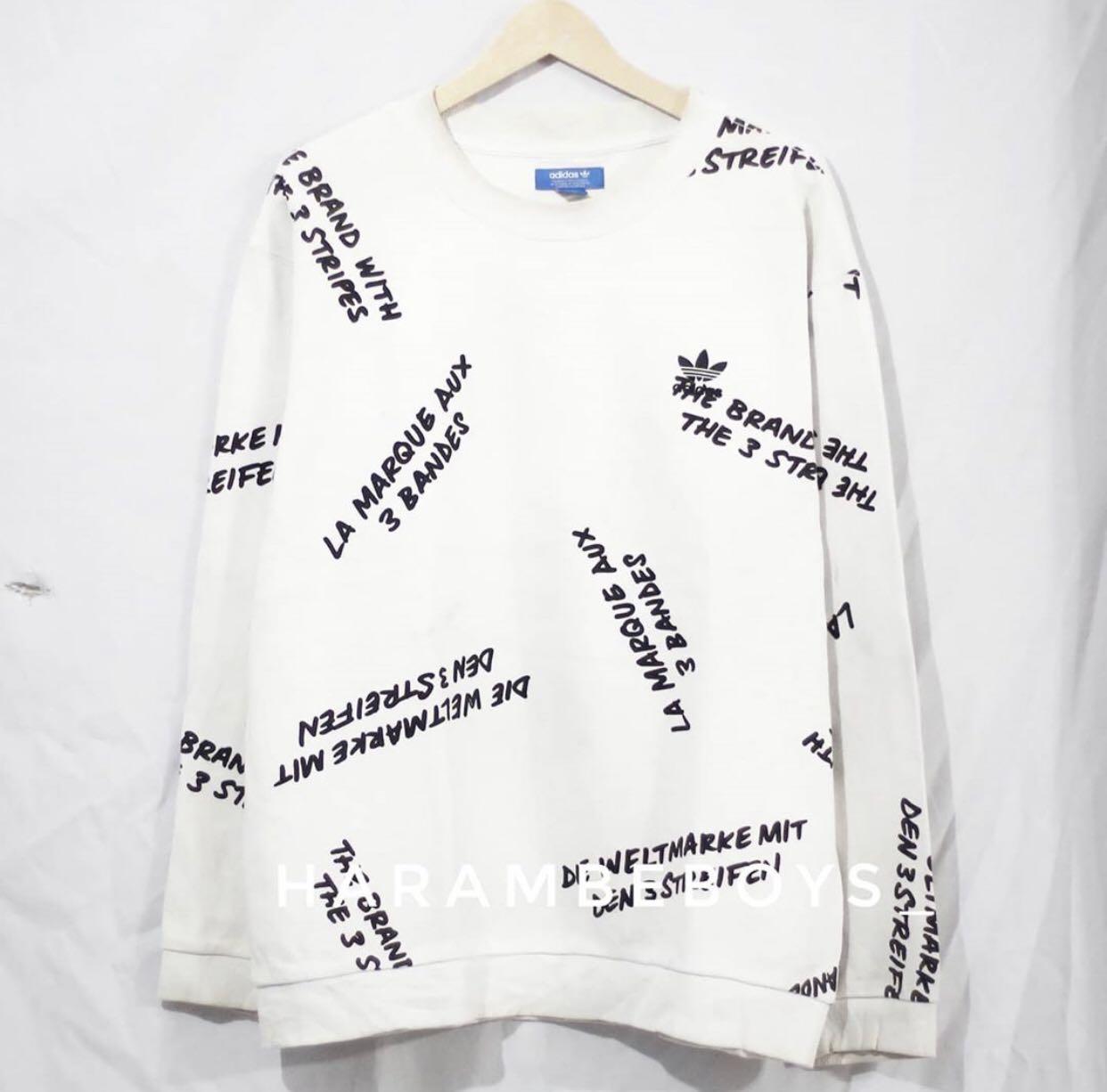 Adidas originals new york city graffiti crew herren-sweatshirt white discount